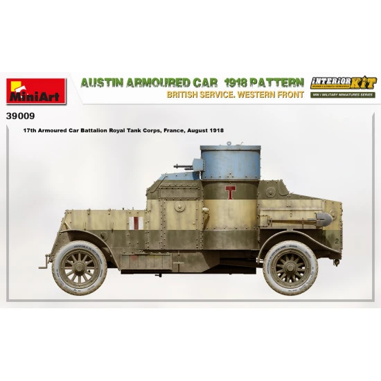 Miniart 39009 - 1/35 - Austin armoured car 1918 pattern. scale plastic model