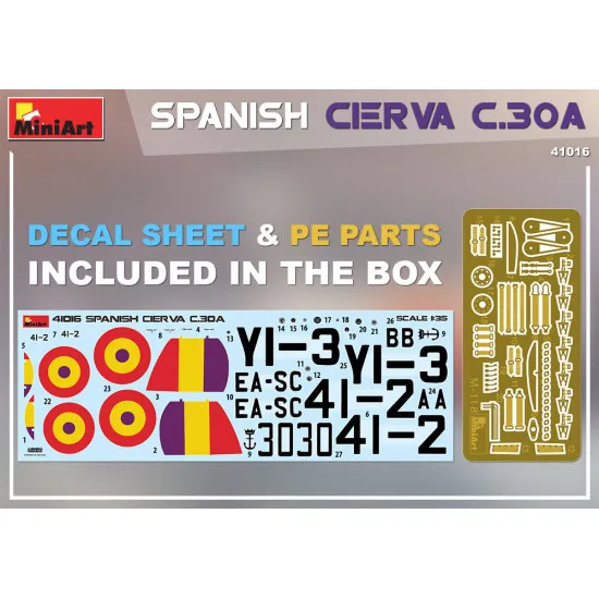 Miniart 41016 - 1/35 - Spanish Cierva C.30A, Reconnaissance gyroplane, scale