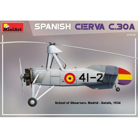 Miniart 41016 - 1/35 - Spanish Cierva C.30A, Reconnaissance gyroplane, scale