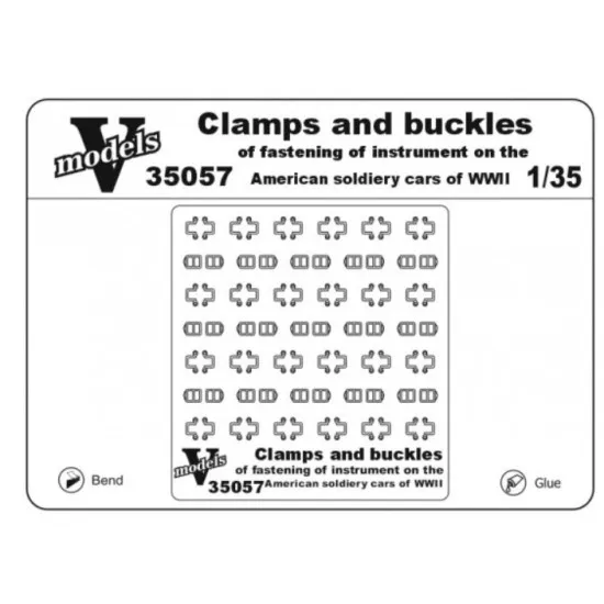 Vmodels 35057 - 1/35 - Staples and buckles for American technology scale model
