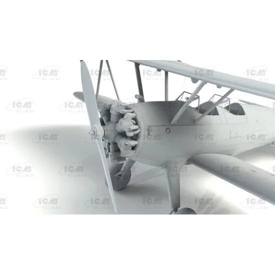 ICM 32052 - 1/32 - Fighter CR. 42 LW with German pilots Plastic Model Store