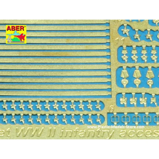 Soviet WW II infantry accessories photo-etched set 1/35 Aber 35A113