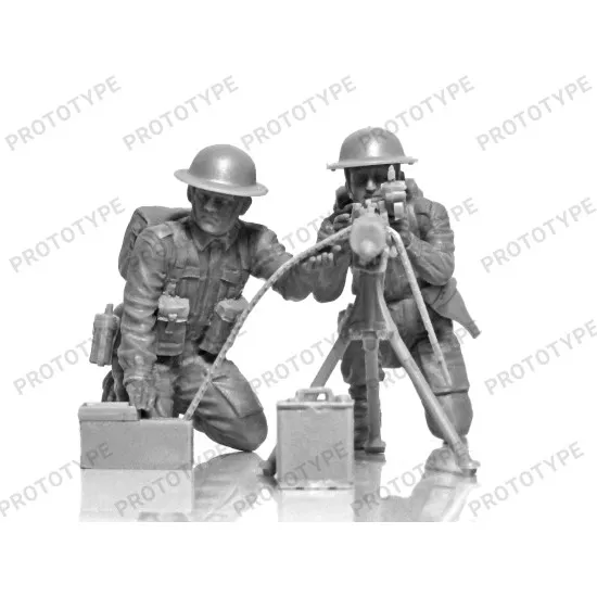 ICM 35646 - 1/32 - British Vickers MG Crew Vickers MG 2 figures model kit