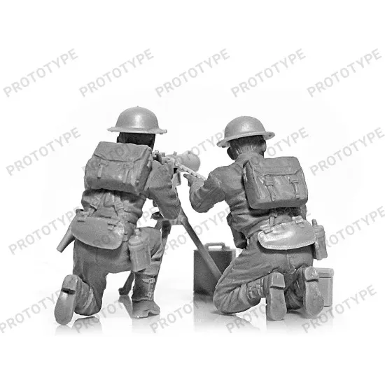 ICM 35646 - 1/32 - British Vickers MG Crew Vickers MG 2 figures model kit