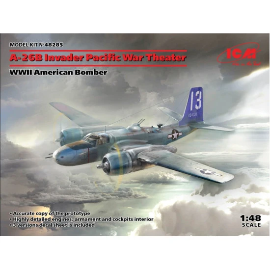 ICM 48285 - 1/48 - A-26 Invader Pacific War Theater, WWII American Bomber model