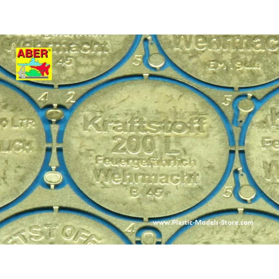 German WWII 200 ltr. fuel drum covers photo-etched set 1/35 Aber 35A114