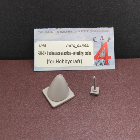 CAT4 R48041 - F7U-3/3M 1:48 Cutlass nose section+refueling probe (Hobbycraft) scale kit