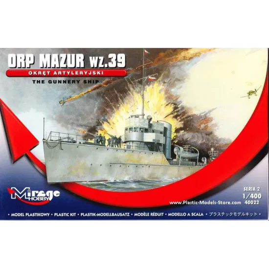 ORP Mazur wz.39 V-105 Polish Navy torpedo boat 1/400 Mirage 40022