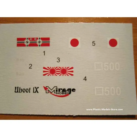 U-511 - IX B Turm I + WG42 German Submarine WWII 1/400 Mirage 40042