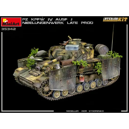 Miniart 35342 - 1/35 Pz.Kpfw.IV Ausf. J Nibelungenwerk Late Prod. (1945) scale