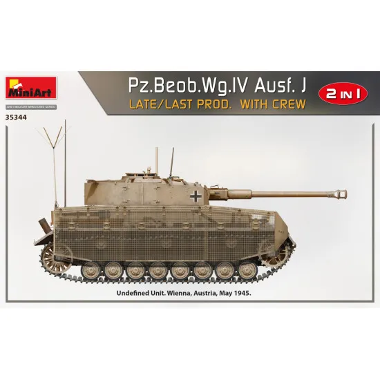 Miniart 35344 - 1/35 Pz.Beob.Wg.IV Ausf. J late/last prod. 2 in 1 W/Crew scale Miniart 35344 - 1/35 Pz.Beob.Wg.IV Ausf. J late/last prod. 2 in 1 W/Crew scale