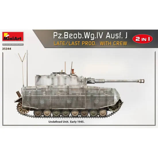 Miniart 35344 - 1/35 Pz.Beob.Wg.IV Ausf. J late/last prod. 2 in 1 W/Crew scale Miniart 35344 - 1/35 Pz.Beob.Wg.IV Ausf. J late/last prod. 2 in 1 W/Crew scale