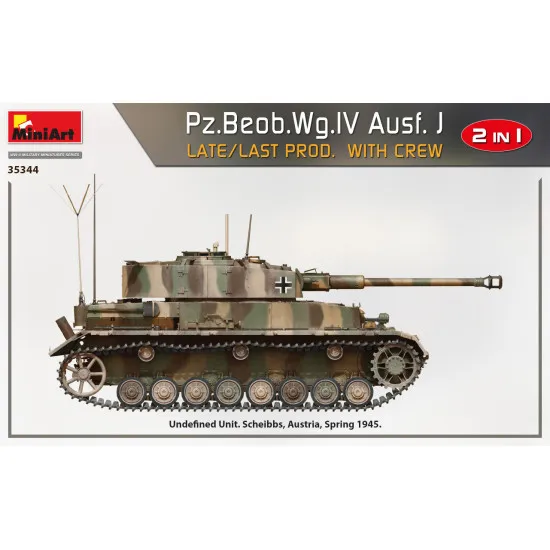Miniart 35344 - 1/35 Pz.Beob.Wg.IV Ausf. J late/last prod. 2 in 1 W/Crew scale Miniart 35344 - 1/35 Pz.Beob.Wg.IV Ausf. J late/last prod. 2 in 1 W/Crew scale