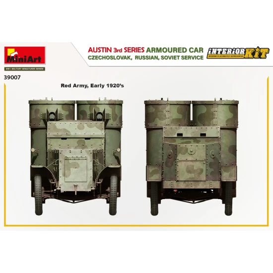 Miniart 39007 - 1/35 Austin Armoured Car 3rd Series Czechoslovak Russian USSR