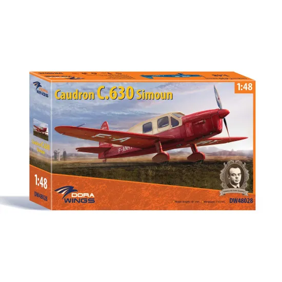 Dora Wings 48028 - 1/48 scale Caudron C.630 Simoun model kit aircraft