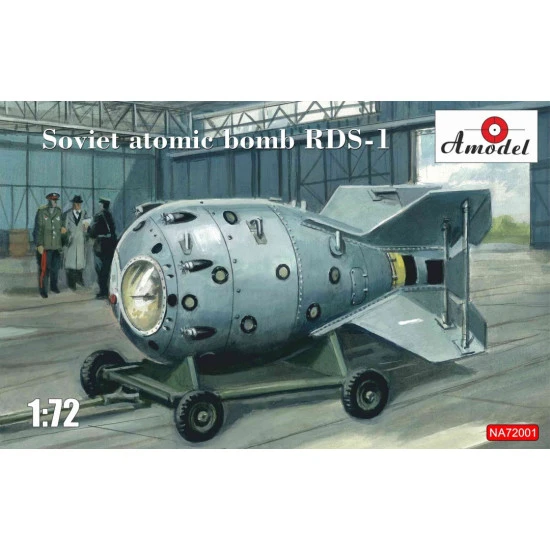 Amodel NA72001 Soviet bomb atomic RDS-1 scale model plastic kit 1:72