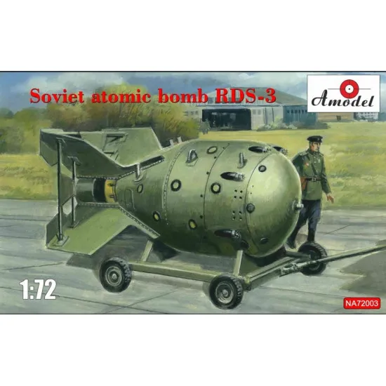 Amodel NA72003 Soviet bomb atomic RDS-3 scale model plastic kit 1:72