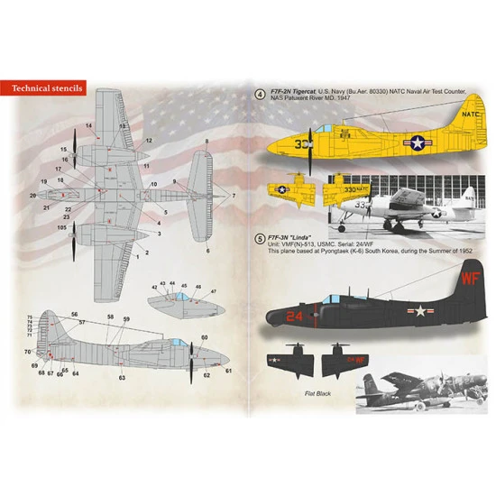 Print Scale 72-420 - 1/72 - Grumman F7F Tigercat scale decal plastic model kit