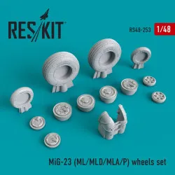 Reskit RS48-0253 - 1/48 Reskit RS48-0253 - MiG-23 wheels set scale resin model