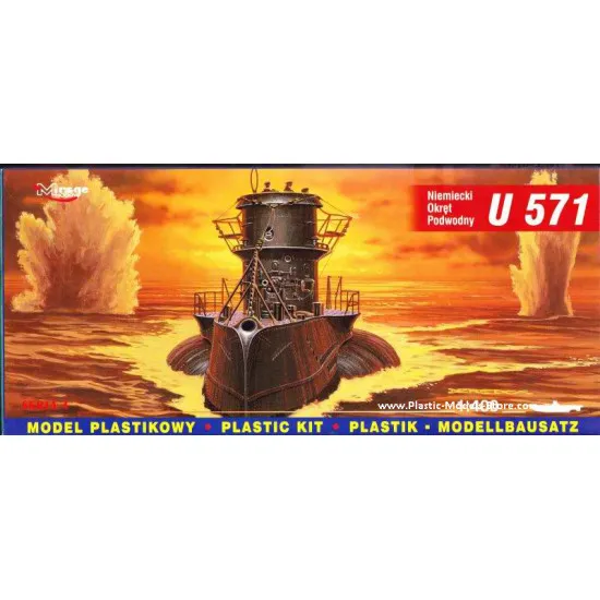 U-571 Type VIIC German Submarine WWII 1/400 Mirage 40049 U-571 Type VIIC German Submarine WWII 1/400 Mirage 40049