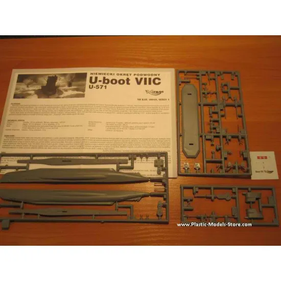 U-571 Type VIIC German Submarine WWII 1/400 Mirage 40049 U-571 Type VIIC German Submarine WWII 1/400 Mirage 40049