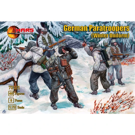 Mars Figures 72121 - 1/72 - German Paratroopers (Winter Uniform) scale model kit