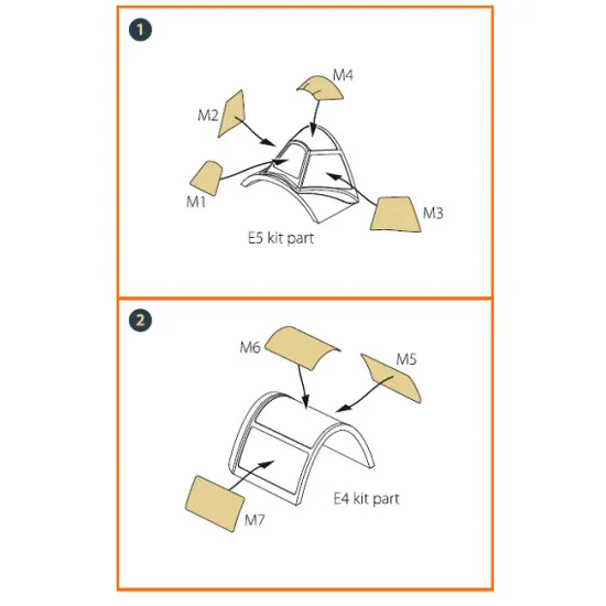 Clear Prop CPA72030 - 1/72 La-5 (late version) painting mask made kabuki paper