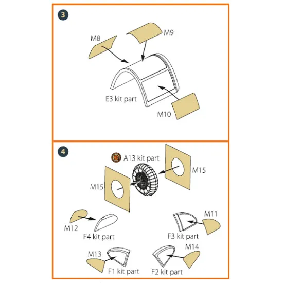 Clear Prop CPA72030 - 1/72 La-5 (late version) painting mask made kabuki paper