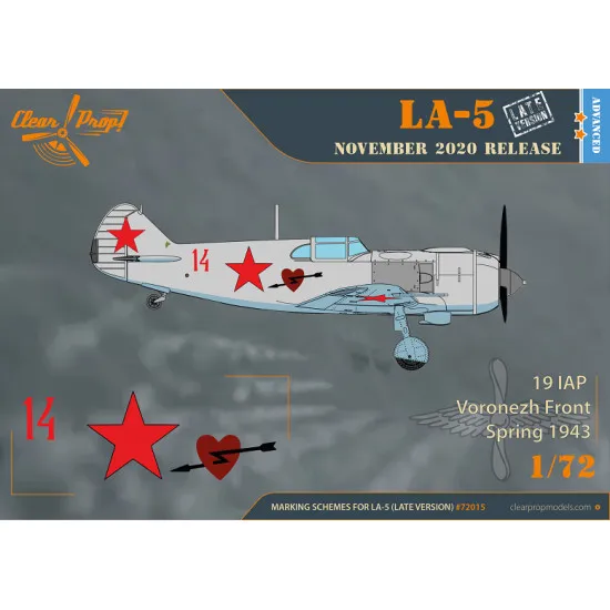 Clear Prop CP72015 - 1/72 La-5 late version scale plastic model kit