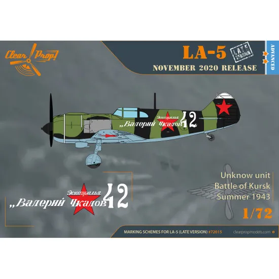 Clear Prop CP72015 - 1/72 La-5 late version scale plastic model kit