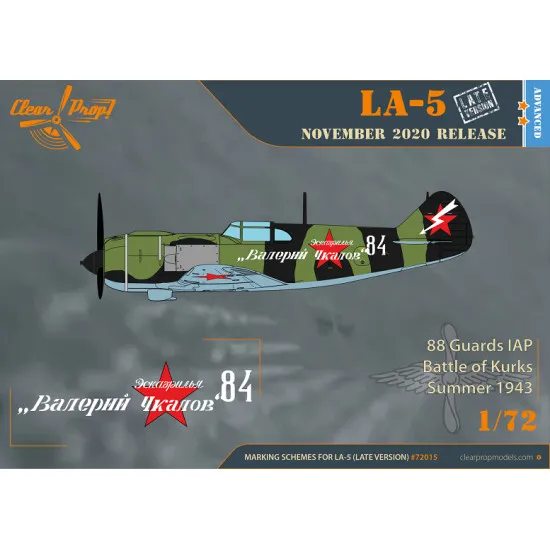 Clear Prop CP72015 - 1/72 La-5 late version scale plastic model kit