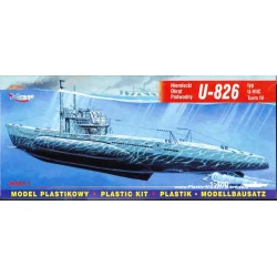 U-826 type VII Turm II German Submarine WWII 1/400 Mirage 40413