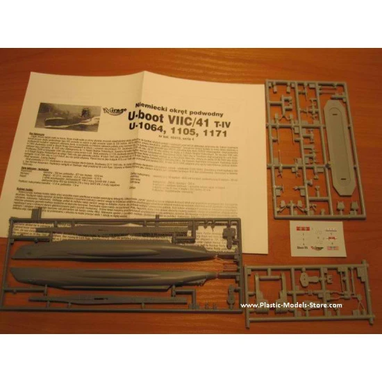 U-1064 type VIIC Turm IV German Submarine WWII 1/400 Mirage 40415