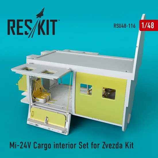 Reskit RSU48-0116 - 1/48 Mi-24 (V) Cargo interior Set for Zvezda Kit for model