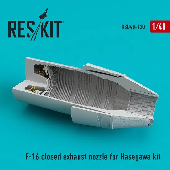Reskit RSU48-0120 - 1/48 F-16 (F100-PW) closed exhaust nozzle for Hasegawa kit