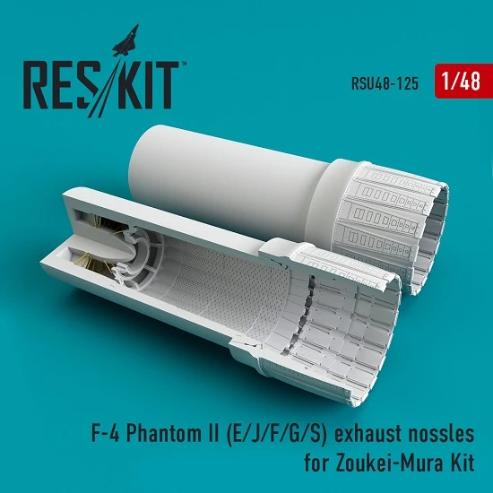 Reskit RSU48-0125 - 1/48 F-4 Phantom II (E/J/F/G/S) exhaust nossles scale model