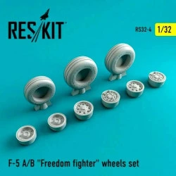 Reskit RS32-0004 - 1/32 F-5 A/B Freedom fighter wheels set scale plastic model