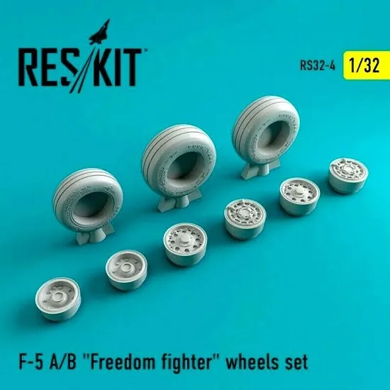 Reskit RS32-0004 - 1/32 F-5 A/B Freedom fighter wheels set scale plastic model