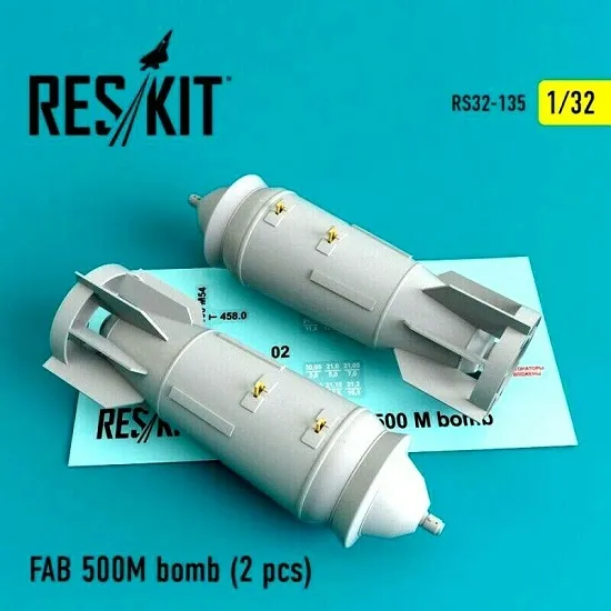 Reskit Rs32-0135 - 1/32 Fab 500 M Bomb 2 Pcs