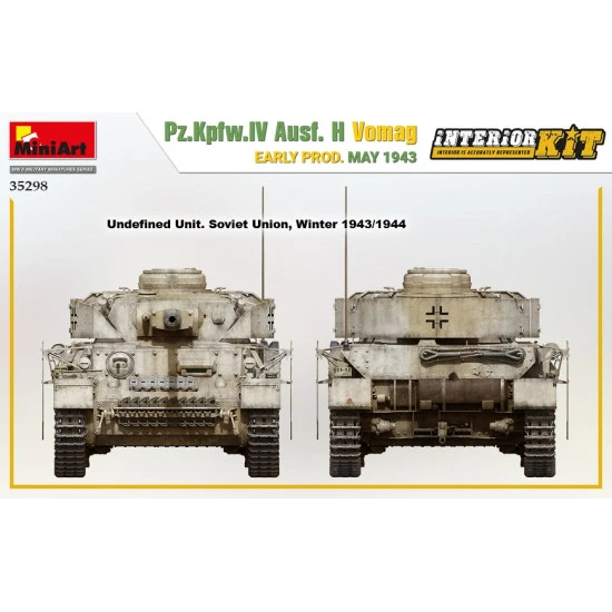 Miniart 35298 - 1/35 Pz.Kpfw.IV Ausf. H Vomag. Early Prod. May 1943 Interior kit Miniart 35298 - 1/35 Pz.Kpfw.IV Ausf. H Vomag. Early Prod. May 1943 Interior kit