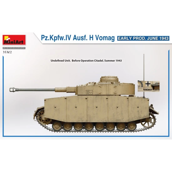 Miniart 35302 - 1/35 Pz.Kpfw.IV Ausf. H Vomag. EARLY PROD. JUNE 1943 scale kit