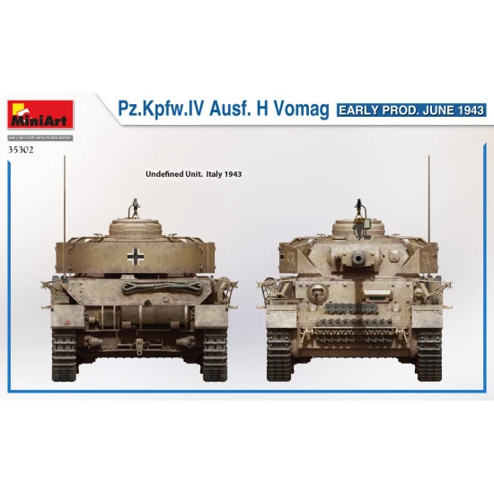 Miniart 35302 - 1/35 Pz.Kpfw.IV Ausf. H Vomag. EARLY PROD. JUNE 1943 scale kit
