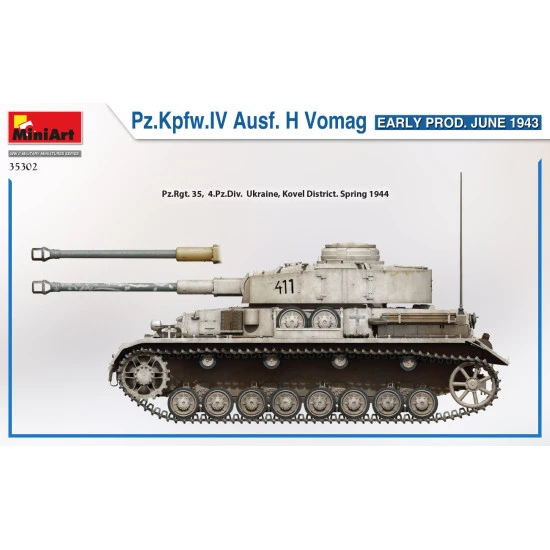 Miniart 35302 - 1/35 Pz.Kpfw.IV Ausf. H Vomag. EARLY PROD. JUNE 1943 scale kit
