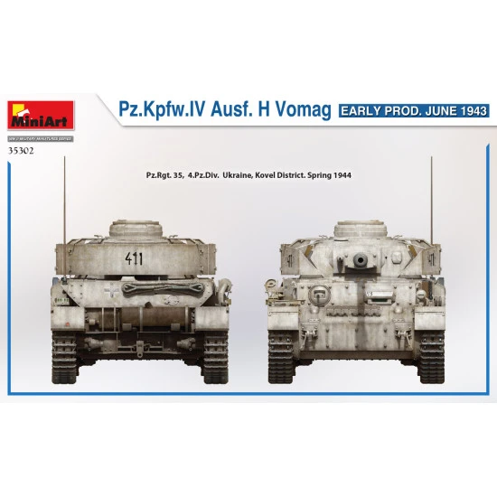 Miniart 35302 - 1/35 Pz.Kpfw.IV Ausf. H Vomag. EARLY PROD. JUNE 1943 scale kit