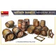 Miniart 35630 - 1/35 Wooden barrels. Medium size, scale plastic model kit