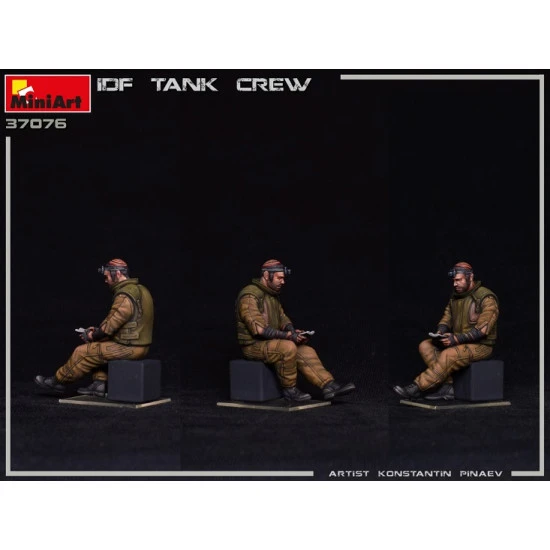 Miniart 37076 - 1/35 IDF Tank Crew.1 scale plastic model kit Military Miniatures