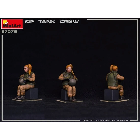 Miniart 37076 - 1/35 IDF Tank Crew.1 scale plastic model kit Military Miniatures