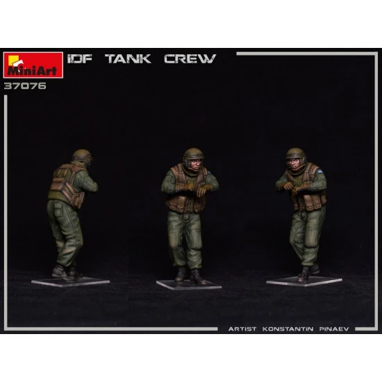Miniart 37076 - 1/35 IDF Tank Crew.1 scale plastic model kit Military Miniatures