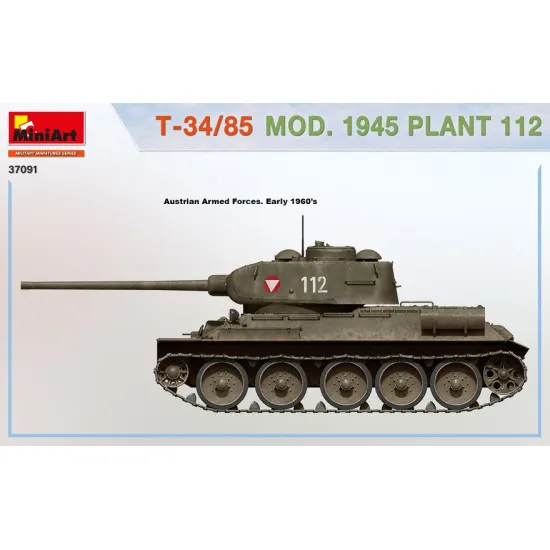 Miniart 37091 - 1/35 T-34/85 MOD. Plant Length, mm: scale kit