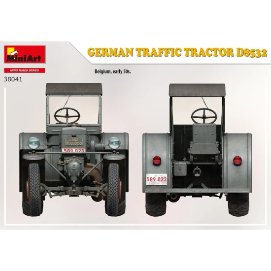 Miniart 38041 - 1/35 German traffic tractor D8532 scale plastic model Miniatures